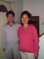 Linda and her husband, Gang ('Gong'), who've been coming when they are not on business trips. Linda is expecting their first baby, Kathy, which is due right around the New Year. They love to ask questions during Bible study, which is fantastic. They're very sweet people.